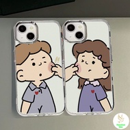 COD-Case For Couple Rangkan Iphone 7 8 X 11 12 13 14 15tpu Phone Case Transparent Metal Photo Frame 