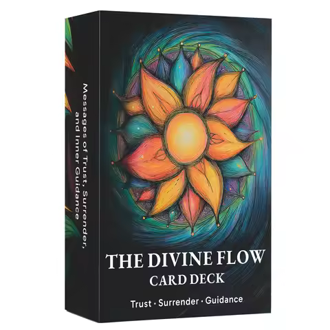 50 Card Deck The Divine Flow Card Deck Cards, Daily Reflection Meditation Spiritual Connection Tarot