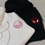 EMBROIDERED Pullover Hoodie - Spiderman Couple Hoodie