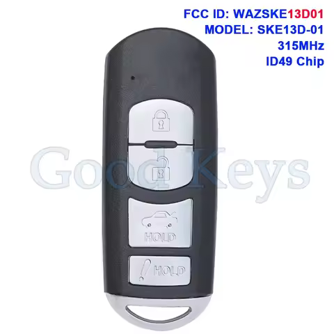 KEYECU WAZSKE13D01 Smart Keyless Remote Key Fob for SCION iA for Toyota Yaris for Fiat 124 Spider 20