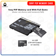 Sony PSP Memory card With Full Game [Game Boleh Pilih Include PS1 GBAPSP Game]