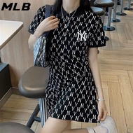 MLB 100% Original Embroidered Logo Leisure Simplicity Slim Fit Slimming Multi Color Lapel High Quality Fashion Versatil Style Korea Series Skirt