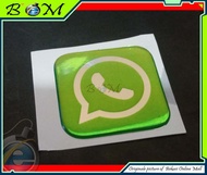 Sticker stiker Logo timbul aplikasi whatsapp wa