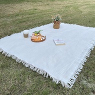 Picnic Mat French Literary Outdoor Camping Universal Thickened Double-Sided Picnic Cloth Tablecloth 