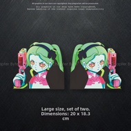 chapter byte | Cyberpunk Edgerunners Rebecca Anime Creative Personalized Car Stickers