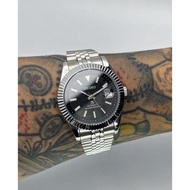 【41mm Black Palm Motif Datejust】 Custom Seiko Mod Automatic Watch | Jam Tangan Automatik