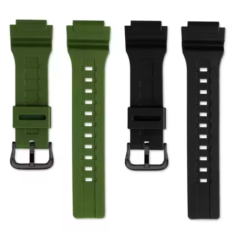 18mm Waterproof Silicone Rubber Belt For Casio WS-1400H/1300/1500 W-737H AE1500 resin silicone watch