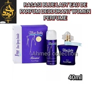 RASASI BLUE LADY EAU DE PARFUM 1.3FL.OZ. WITH 1.6FL.OZ. DEODORANT WOMEN PERFUME