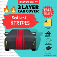 Car Cover MPV Model Alphard Vellfire 3 Layer Black Car Cover Kereta Penutup Kereta Waterproof