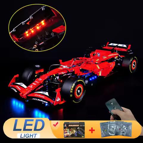 LED Light Kit For LEGO 42207 Ferra-ri SF-24 F1 Race Vehicle DIY Toys Gift (Not Include Building Bloc
