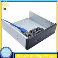 [Hmou] USB 3.0 Hub Splitter PCI-E 1x to 4 Ports USB 3.0 Card Floppy Bay Front Panel for PC Desktop T