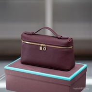 Autumn Winter lp19 Buckle Shoulder Single Lunch Box Layer New Style Calfskin Gold Toe Trendy Handbag