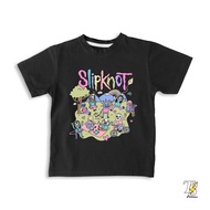 Slipknot Band Kids T-Shirt Tshirt Premium Kids Tshirt Budak Tshirt Budak Lelaki Sage Green