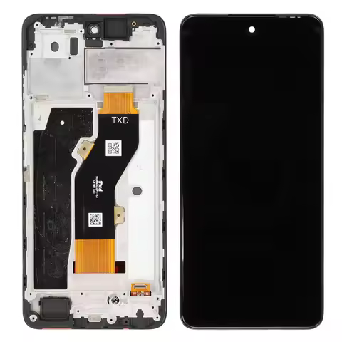 For TECNO Spark 20 KJ5 Grade C LCD Screen and Digitizer Assembly + Frame (Without Logo)