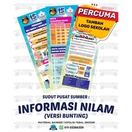 Bunting Informasi Nilam | Informasi Nilam | Sudut Pusat Sumber Sekolah | Sudut Nilam | Keceriaan Sek