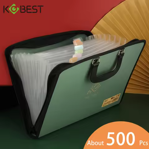 13 Grids A4 Multi-Layer Expanding Document Storage Bag Thickened File Folder for Office School Stati