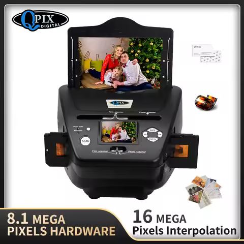 Digital Film Photo Scanner 16 Mega Pixels 4 in 1 Film Scanner Convert 35mm 135 Slide Negative Scanne