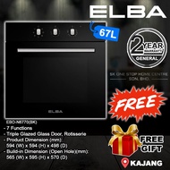 (AUTHORISED DEALER) *Seller Own Delivery* ELBA 67L/75L Built In Oven / DIVO EBO-N6770(BK) 67L Built