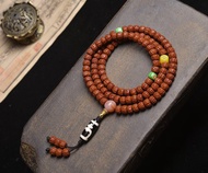 原創 108 顆藏式雙龍小金剛菩提子多圈手串 五瓣藏式雙龍 包漿完美