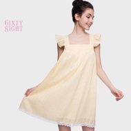6IXTY8IGHT LOUISE WOVEN BREATHABLE COTTON SLEEP DRESS FLORAL PRINT HOMEWEAR FOR WOMAN GIRL HW09366