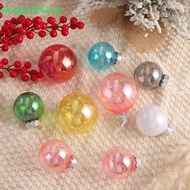 AUGUSTINE Laser Christmas Balls Pendant, 8cm Shatterproof Colorful Christmas Hanging Balls, Creative