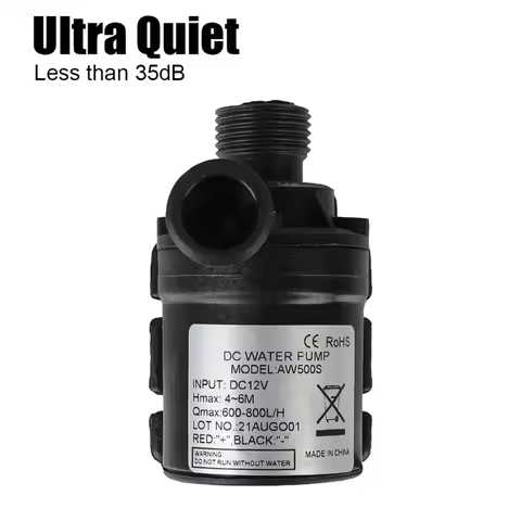 A74G-Submersible Water Pump 12V DC Ultra-Quiet Brushless Motor 800L/H 5M Portable For Garden Cooling