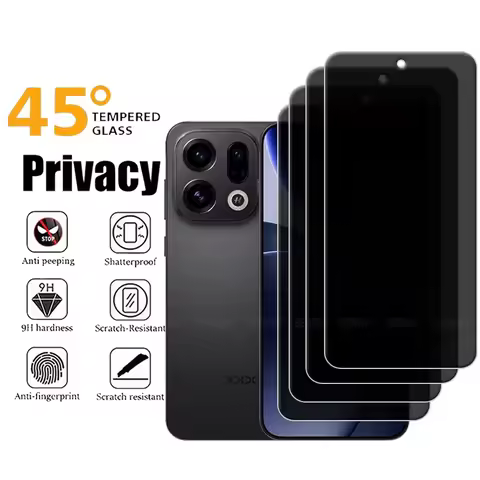 4/3/2/1Pcs For OPPO Find X9 Glass OPPO Find X9 Pro Tempered Glass Protective 9H Privacy Anti-Spy Glu