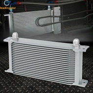 LeadingStar Fast Delivery 19-ROW 10AN Powder-coated Aluminum Engine/transmis Sion Racing Oil Cooler Silver