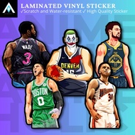 NBA PLAYERS STICKERS BASKETBALL STARS ~ LAMINATED VINYL STICKERS