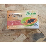 SABUN PAPAYA SHURAH/PAPAYA SOAP SHURAH 90G/1 PCS