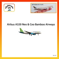 [1:400] Airbus A320 Neo & A320 Ceo Bamboo Airways Assembly Paper Model - MohinhgiayVN