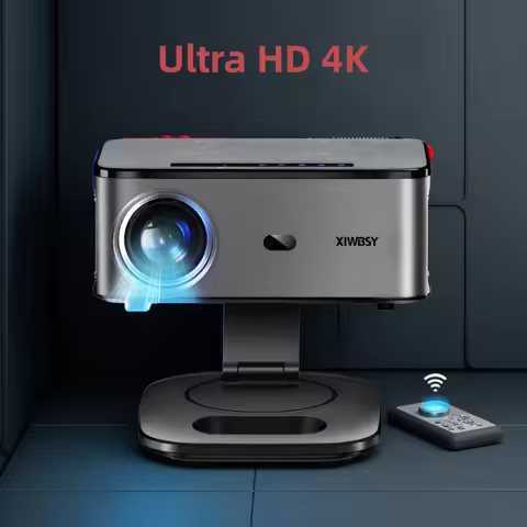 XIWBSY 45000Lumens Google TV Projector Portable Projector 4K Android 14.0 Daylight Projector 8K Vide
