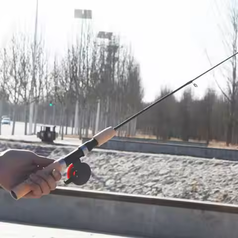 55/65/75cm Mini Telescopic Ice Fishing Rod Carbon Mini Winter Ice Fishing Shrimp Rod River Shrimp Ca