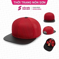 Mũ snapback hiphop nam nữ NÓN SƠN chính hãng MC210BK-ĐO1