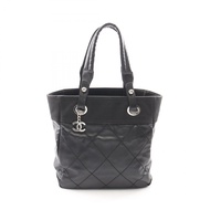 【二手】香奈兒 (Chanel) CHANEL 托特包 Paris Biarritz PM A34208 黑色 PVC 塗層帆布皮革 Paris Biarritz 托特包 PM 女士二手 B