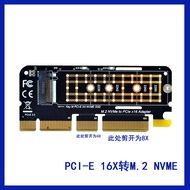 PCI-E 3.0 X16 to M.2 NGFF NVMe SSD Expansion Riser Card Converter Adapter with Heatsink Support 2230