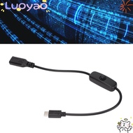 LUOYAO1 Power Extension Cord, with ON/ Switch 30cm/11.8inch Type C Male to Female, Wide Compatibilit