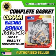 ASHUKA COMPLETE GASKET COOPER OVERHAUL YAMAHA LC135 135LC LC 135 4S STD / 57MM / 60MM / 62MM / 63MM 