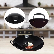 Black Enamel Wok l Kuali Hitam 30cm - 50cm