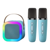 ACTUAL Speaker bluetooth 2Mic 1 set karaoke speaker ktv Cute Wireless Lucu Portabel Luar Ruangan Spe