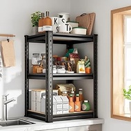 JD FRESH 3-Tier Adjustable Metal Storage Rack/Heavy Duty Boltless Shelving Unit & Organizer for Home
