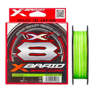 XBRAID CORD X8 300M 螢光綠 8股 PE線 布線 單色 母線 釣線  YGKX036  0.8號  1個