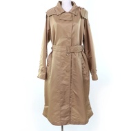 成色極佳☆ MONCLER 23SS VILLEREST 風衣，附Logo貼片和帽子，米色，2碼，義大利製造，正品，女款