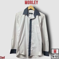 Kemeja Polos Pria Morley Putih Size M
