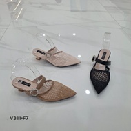 Valerie 3cm mesh mules heels 36-40 V311-F7