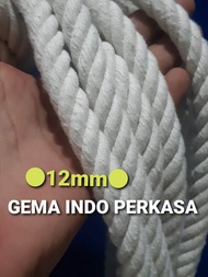Tali tambang kuralon 12mm (5meter s/d 100meter)/tali pengikat 12mm/tali bahan katun 12mm
