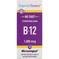 Superior Source, Cyanocobalamin B12, 1,000 mcg, 100 MicroLingual Instant Dissolve Tablets