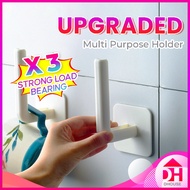 Wall Mounted Tissue Holder Hook Paper Roll Towel Shoes Hanger Kitchen Bathroom Cabinet Organizer