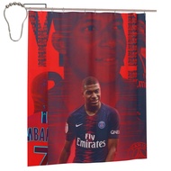 Mbappé ม่านอาบน้ำ60 "X 72"(152*183ซม.),ม่านห้องน้ำอาบน้ำผ้าพร้อม Grommets ป้องกันสนิม