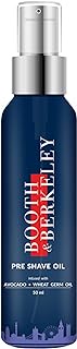Booth &amp; Berkeley Pre Shave Oil - Sulphate free, Paraben free &amp; Dye free (Natural ingredient based) - 50 ml